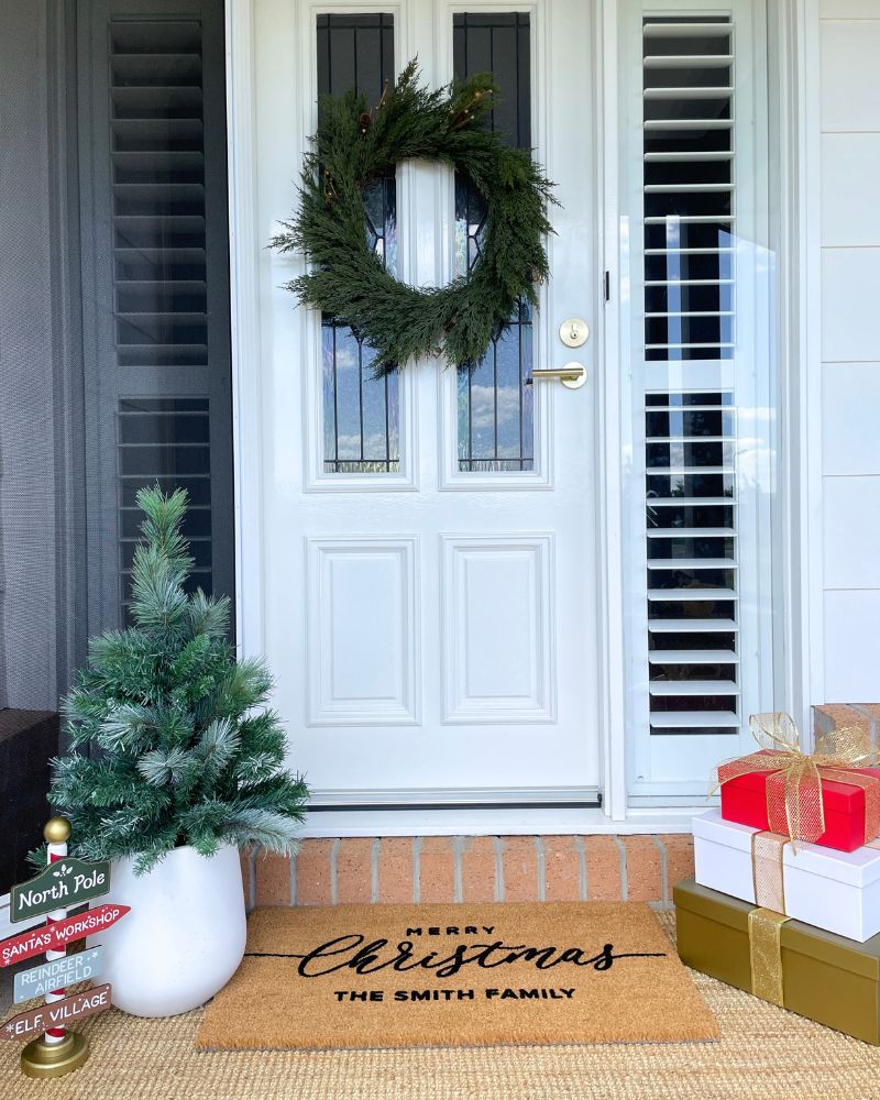 Custom Merry Christmas Doormat