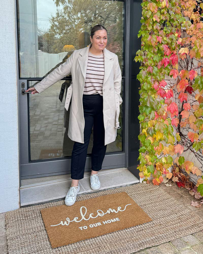 Welcome to Our Home - Sand Embossed