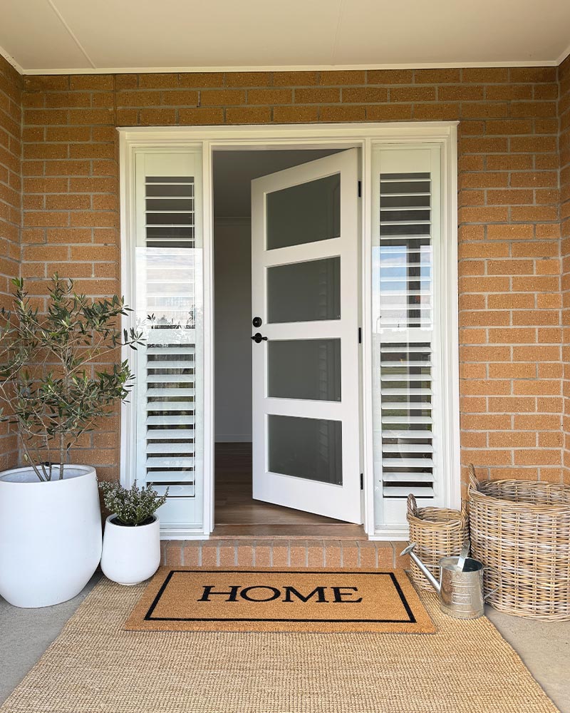 Home Embossed Coir Doormat