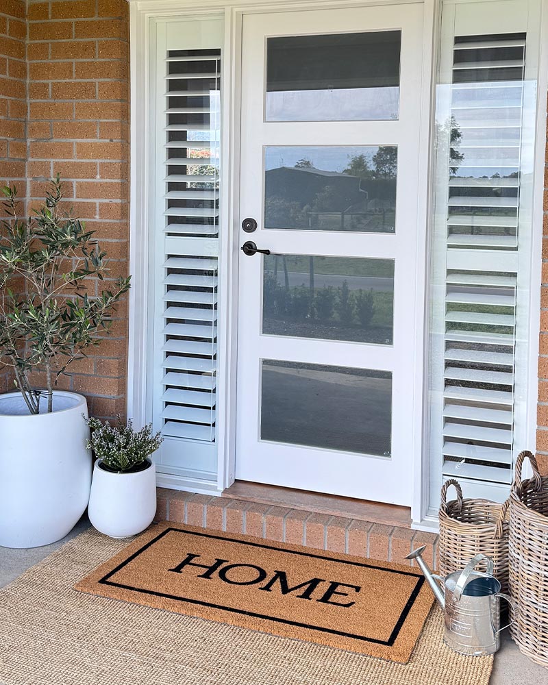 Home Embossed Coir Doormat