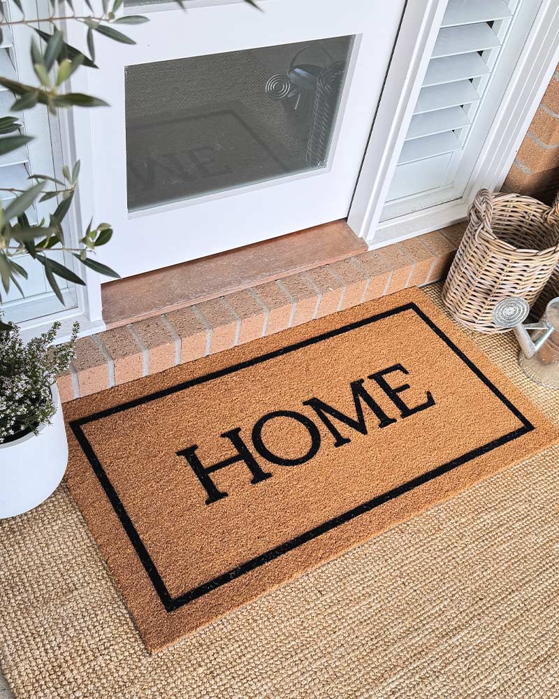 Home Embossed Coir Doormat