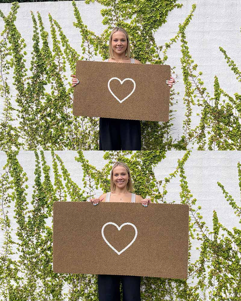 Heart Everlast Doormat - 4 Colour Combinations