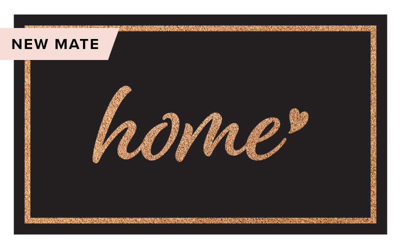 Home is Where the Heart is Black Natural Printed