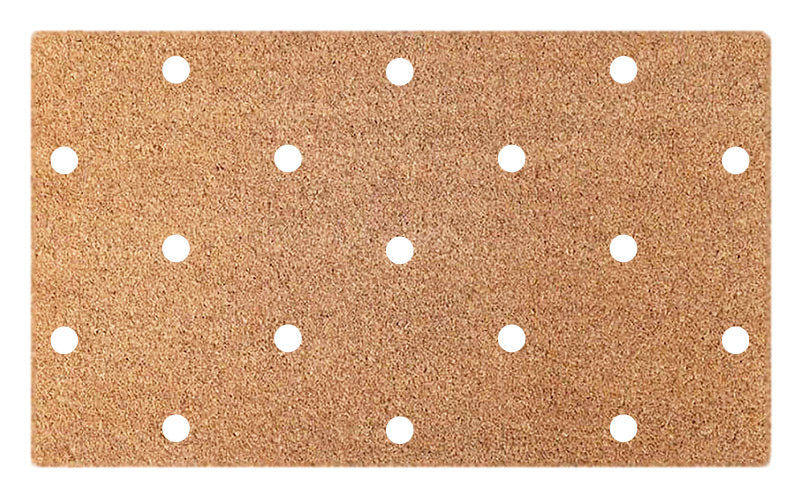 White Polka Dot Embossed Coir Doormat