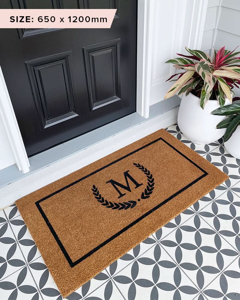 Doormat Initial Insert Initial & Monogrammed From Welcome Door Mat Australia | Door Mates ...