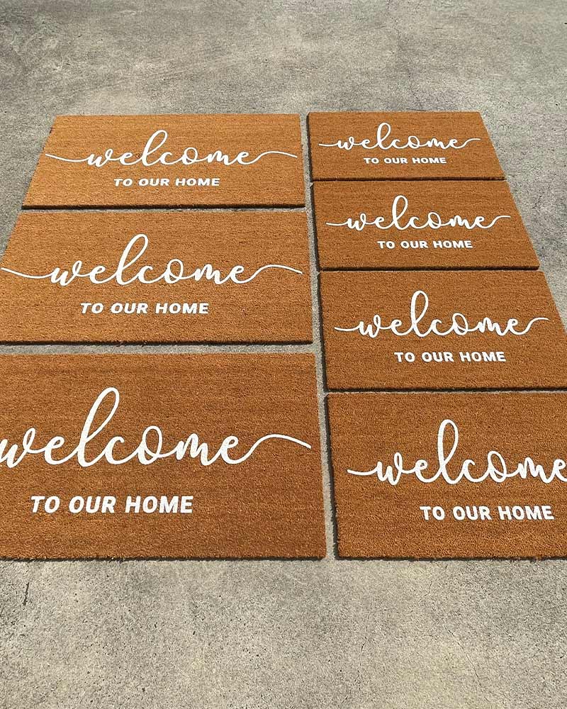 Welcome to Our Home - White Embossed