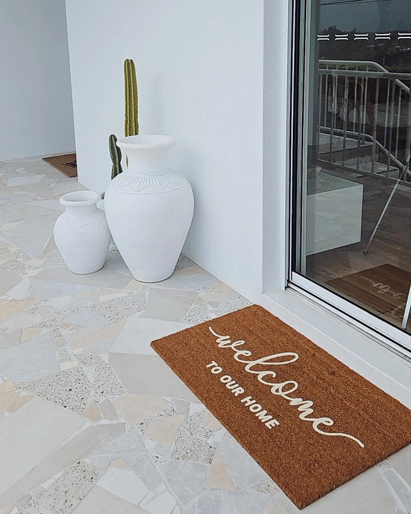 Welcome to Our Home - Sand Embossed