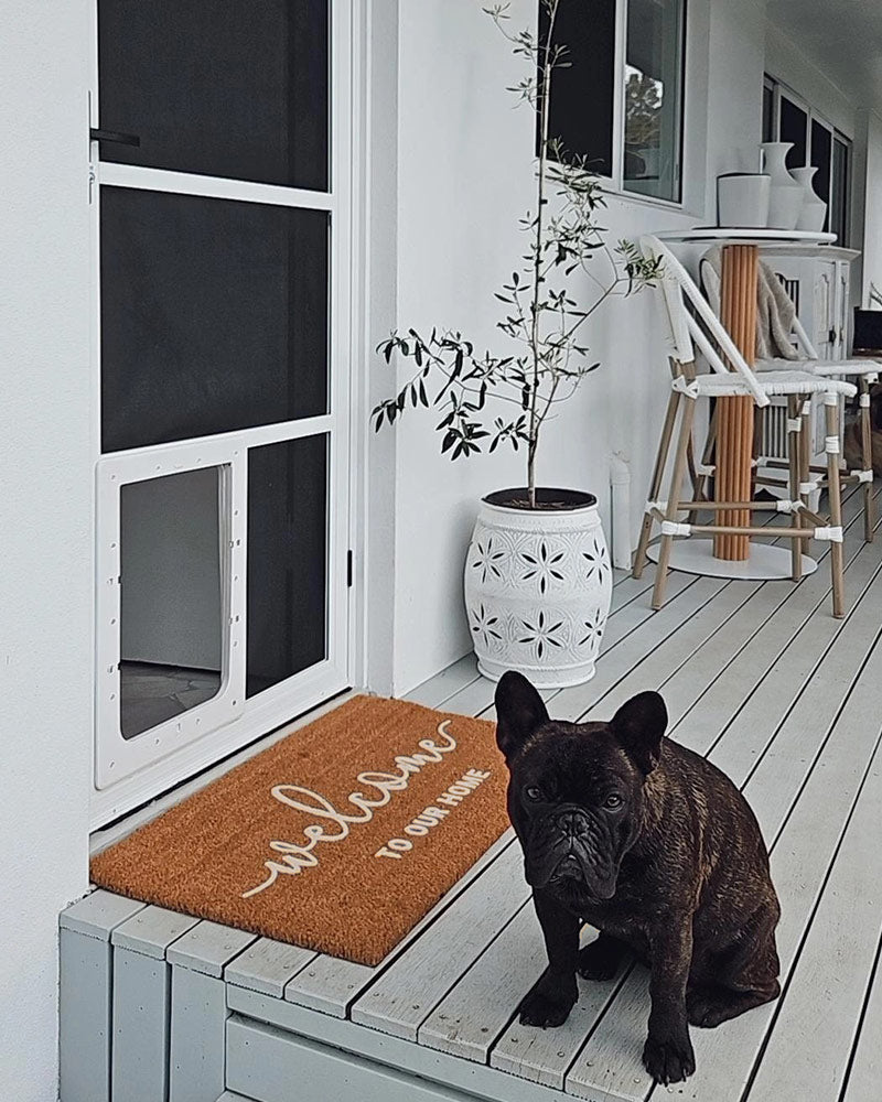 Welcome to Our Home - Sand Embossed