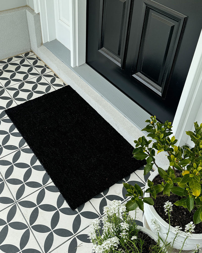 Black Coir Doormat