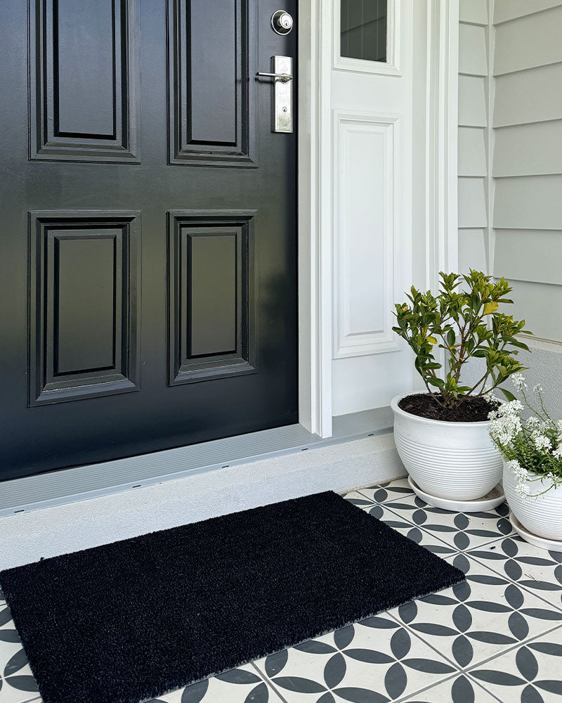 Black Coir Doormat