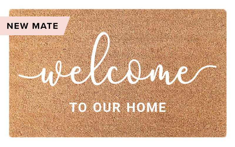 Welcome to Our Home - White Embossed