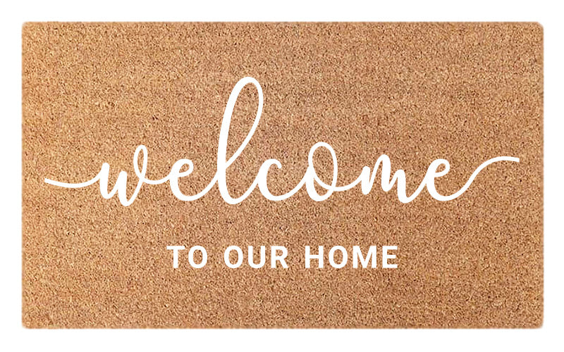 Welcome to Our Home - White Embossed