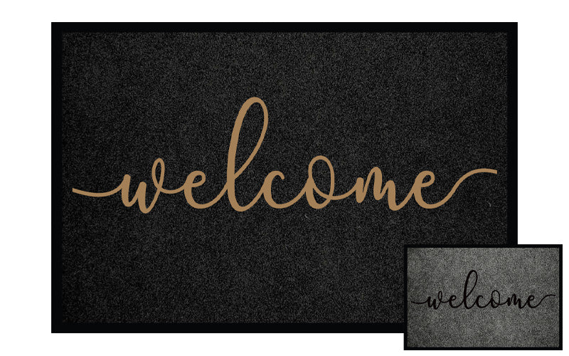 Elements Embossed Cursive Welcome - 2 Colour Options