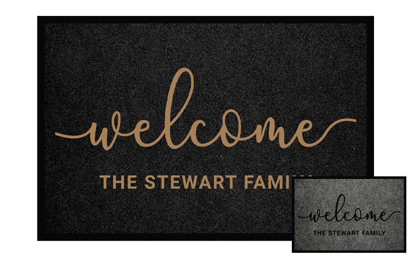 Elements Embossed Custom Welcome - 2 Colour Options