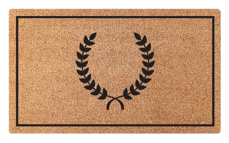 Wreath Embossed Doormat
