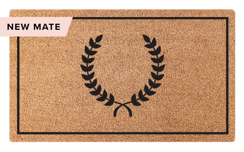 Wreath Embossed Doormat