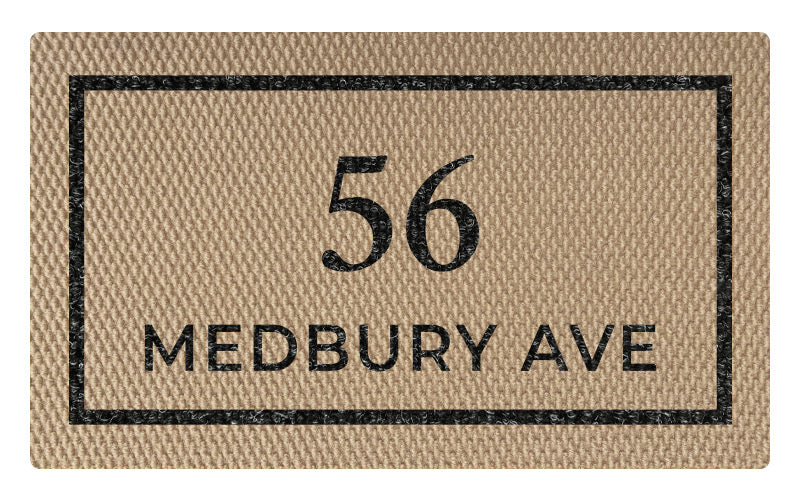 Custom Everlast Inlay Address Doormat - 4 Colour Combinations