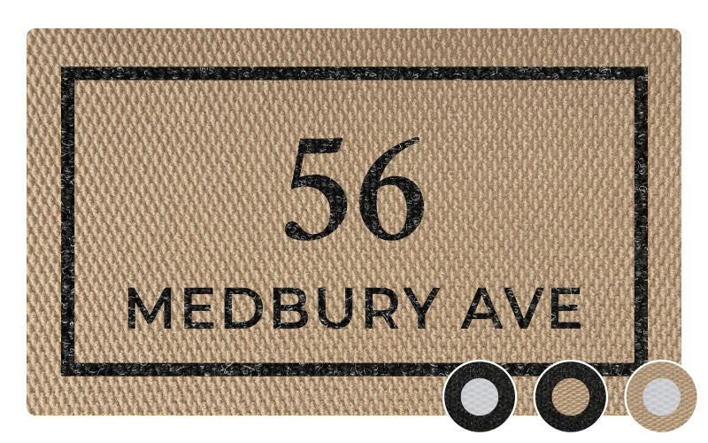 Custom Everlast Inlay Address Doormat - 4 Colour Combinations