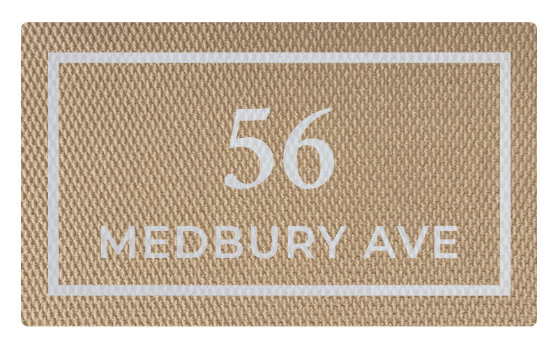 Custom Everlast Inlay Address Doormat - 4 Colour Combinations