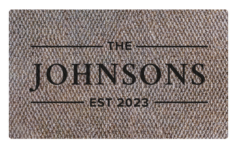 Custom Everlast Inlay Surname Doormat