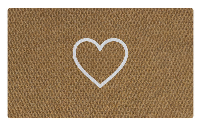 Heart Everlast Doormat - 4 Colour Combinations