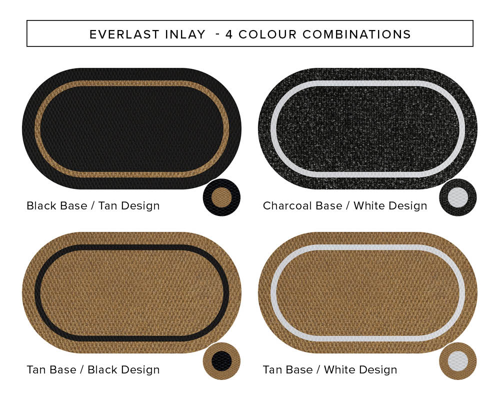 Oval Inlay Border Everlast - 4 Colour Combinations