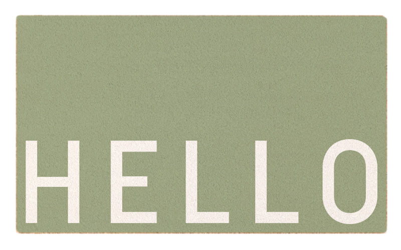 Hello Doormat - Eucalyptus