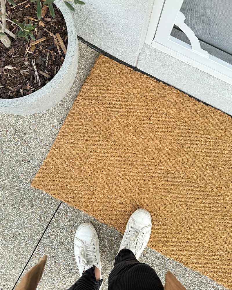 Coir Herringbone Doormat