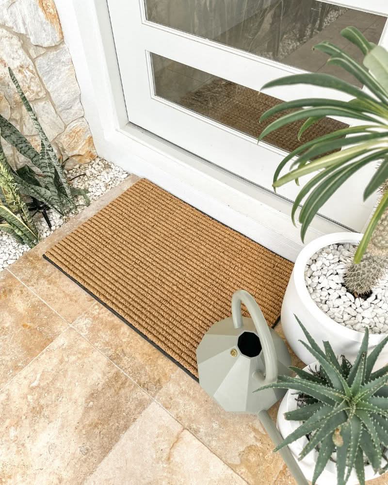 Durable Ribbed Coir Doormat | Door Mates
