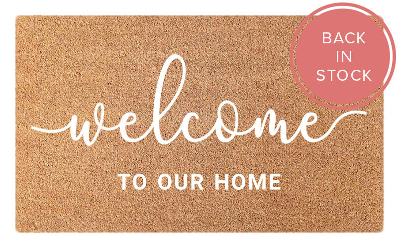 Welcome to Our Home - White Embossed