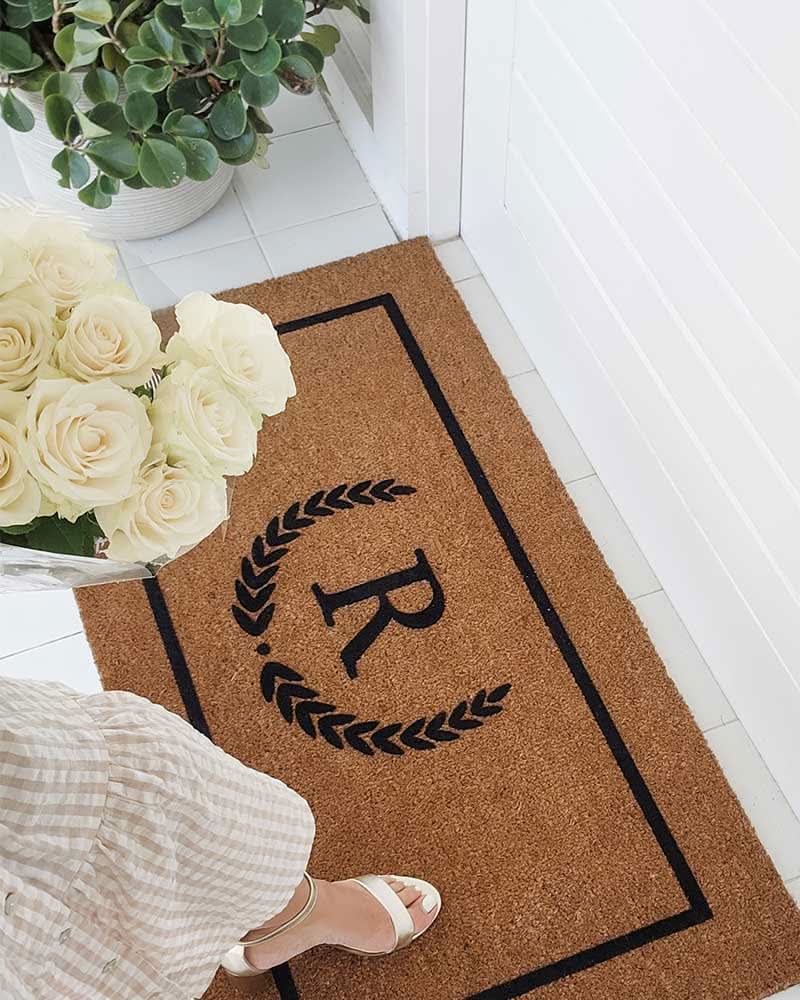 Doormat Initial Insert Initial & Monogrammed From Welcome Door Mat Australia | Door Mates ...