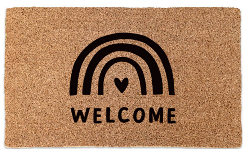 Heart Felt Welcome Doormat Embossed